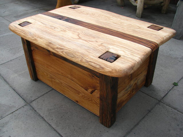 oak blanket box
