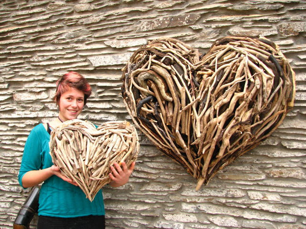 Driftwood Heart Sizes