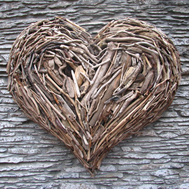 Large Driftwood Heart