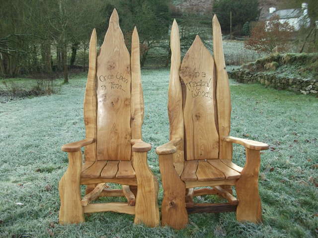  traditional oak storytelling chair