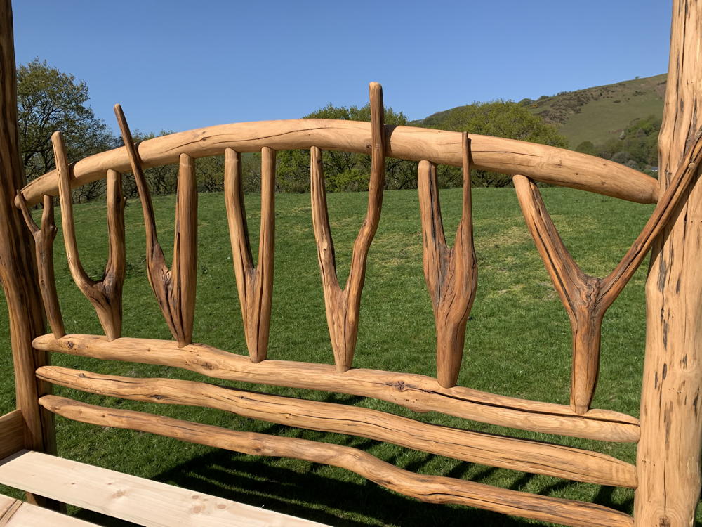 Funky Oak Four Poster Bed