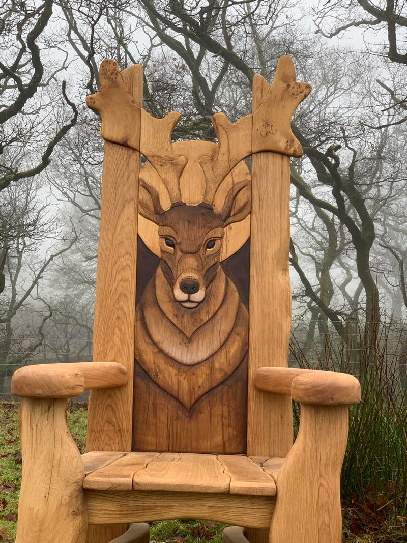 stag oak chair