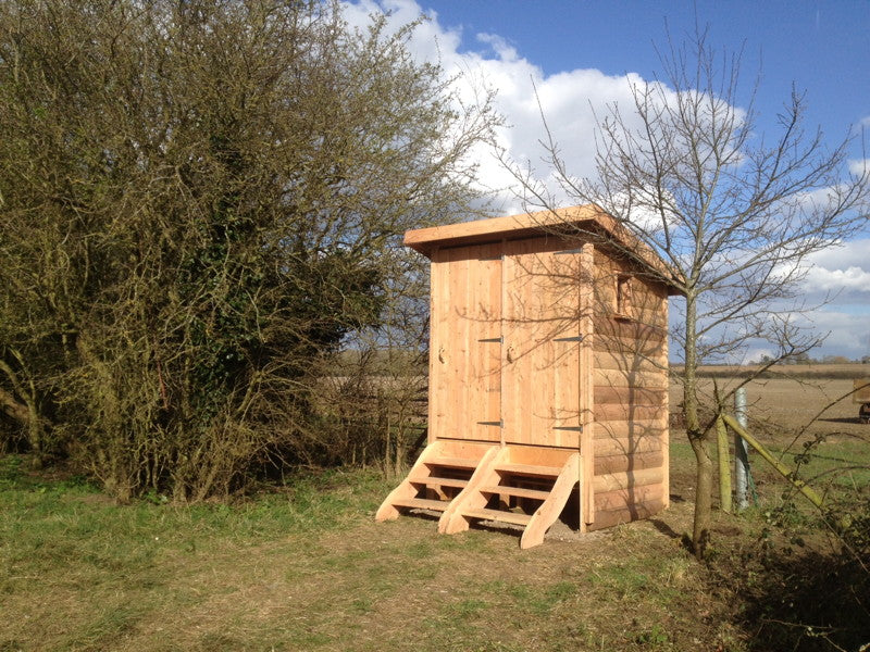 twin compost toilet for campsite