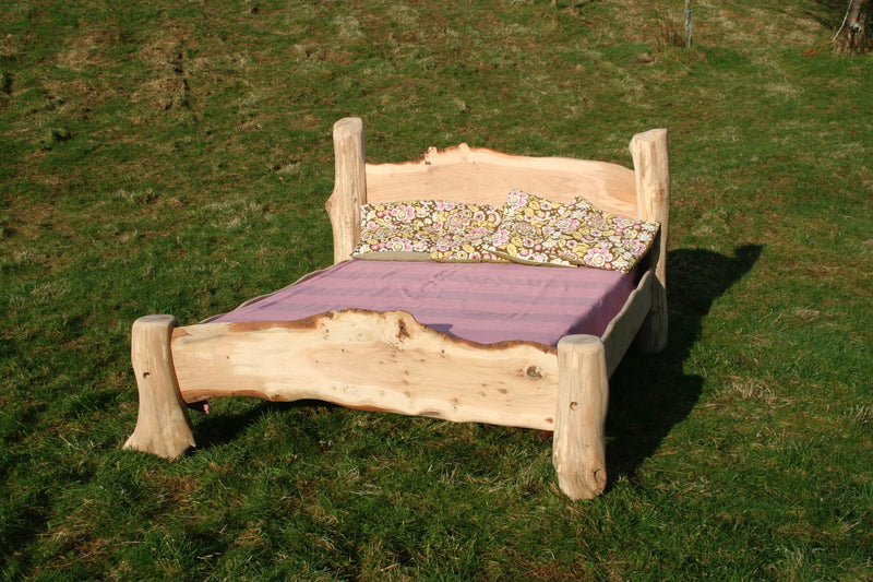rustic oak driftwood bed03