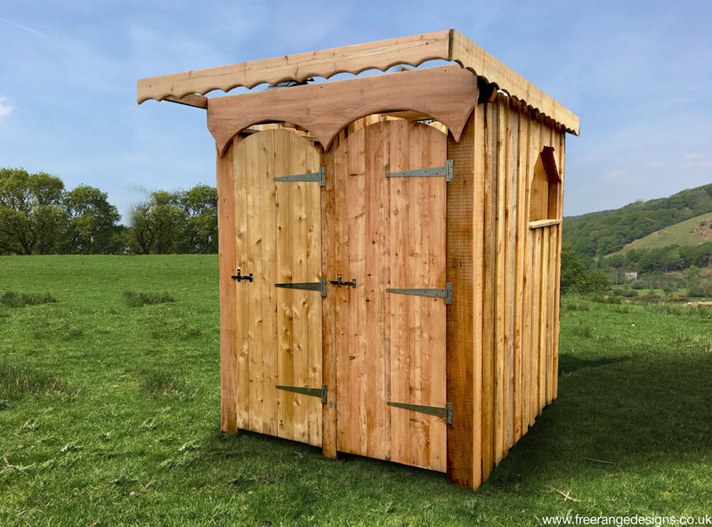 glamping toilet and shower