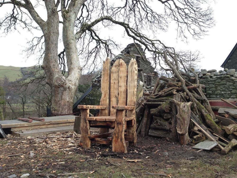 Giant Shrek Throne in natural outdoor environment