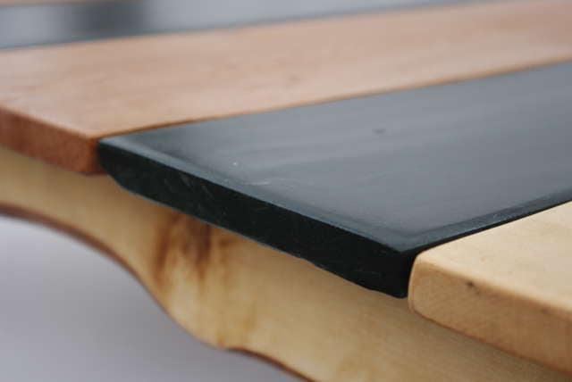 slate and oak table