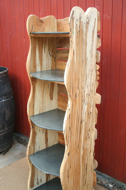 wooden shelf