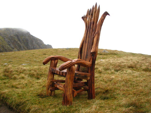 storytelling chair on Cadair Idris